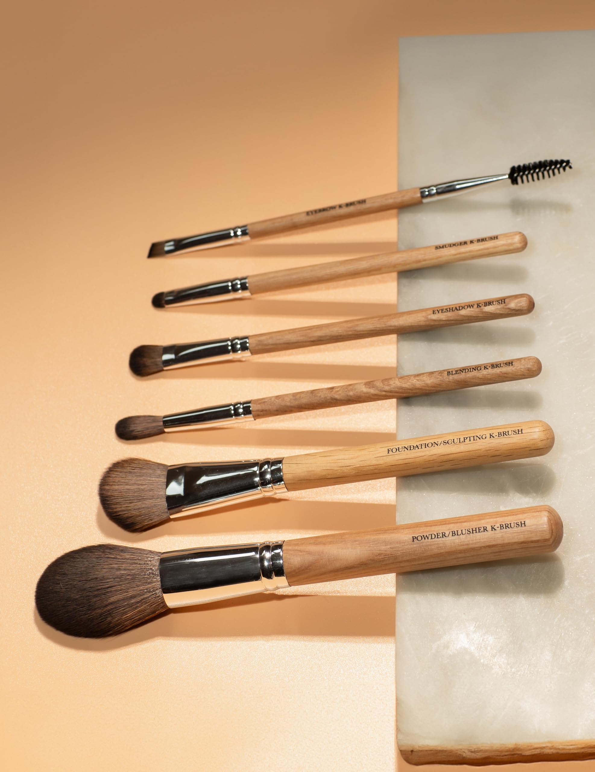 K-Brushes Essential K-Set Pinceaux de maquillage – Vegan et sans cruauté envers les animaux