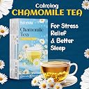 NutroVally Chamomile Green Tea| Natural Flower Infusion |Chamomile tea| Caffeine-Free |Light Floral Aroma |tea for sleep| No Added Flavors or Preservatives|25 Tea Bags(Pack of 2)| Green Tea gallery image