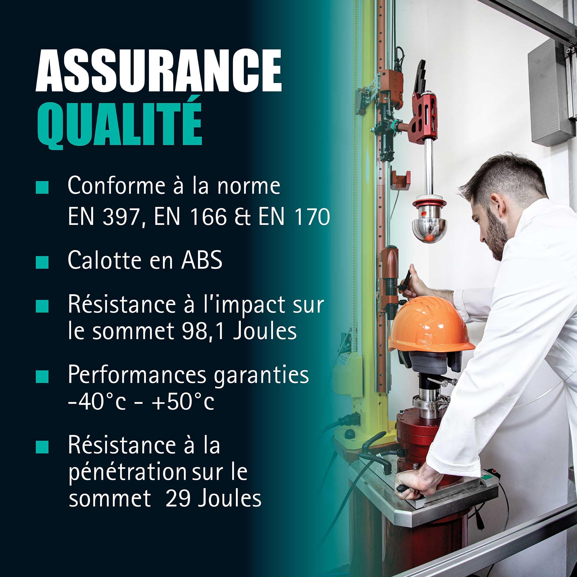 JSP Evo VISTALENS Casque de sécurité avec Lunettes intégrées - Aéré - Blanc/Fumé - Casque Chantier avec visière de Protection pour démolition, Industrie & travaux Routiers - en 397