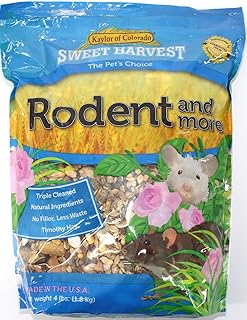 Rodent and More Rodent Food, 4 lbs Bag - Food Mix for Mice, Rats, and Other Rodents