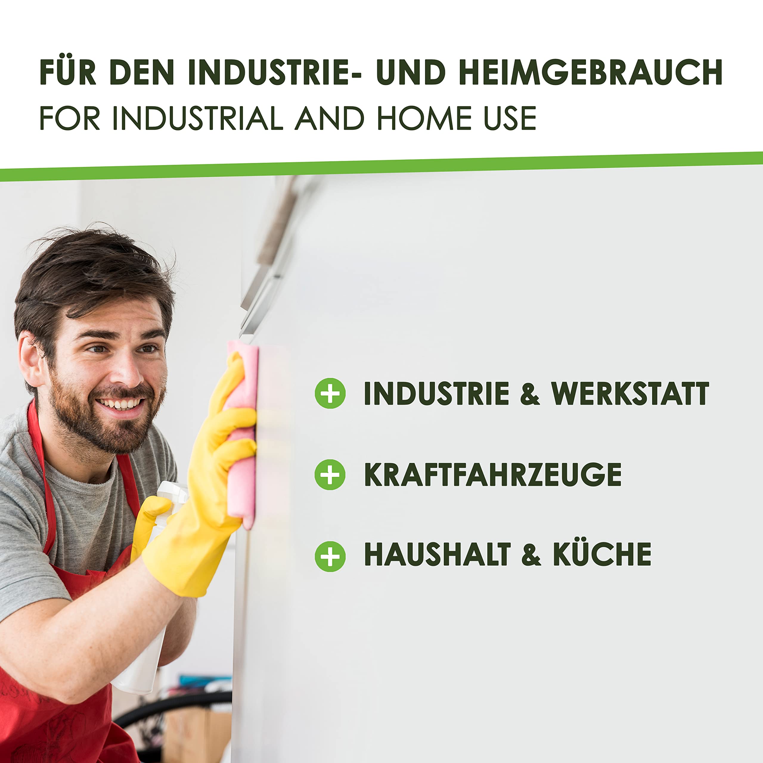 Waschbenzin 5L - Lösungsmittel für Fleckentfernung auf Textil, Kunststoff, Oberflächen & Arbeitsgeräten - Waschbenzin Reinigungsbenzin - Benzin Reiniger