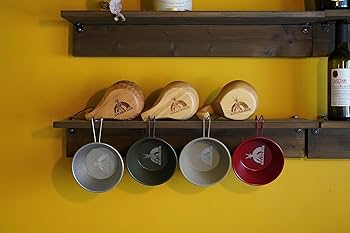 Amazon.co.jp: ＆MARKHOR 木製ククサカップ 2穴グリップ 木製