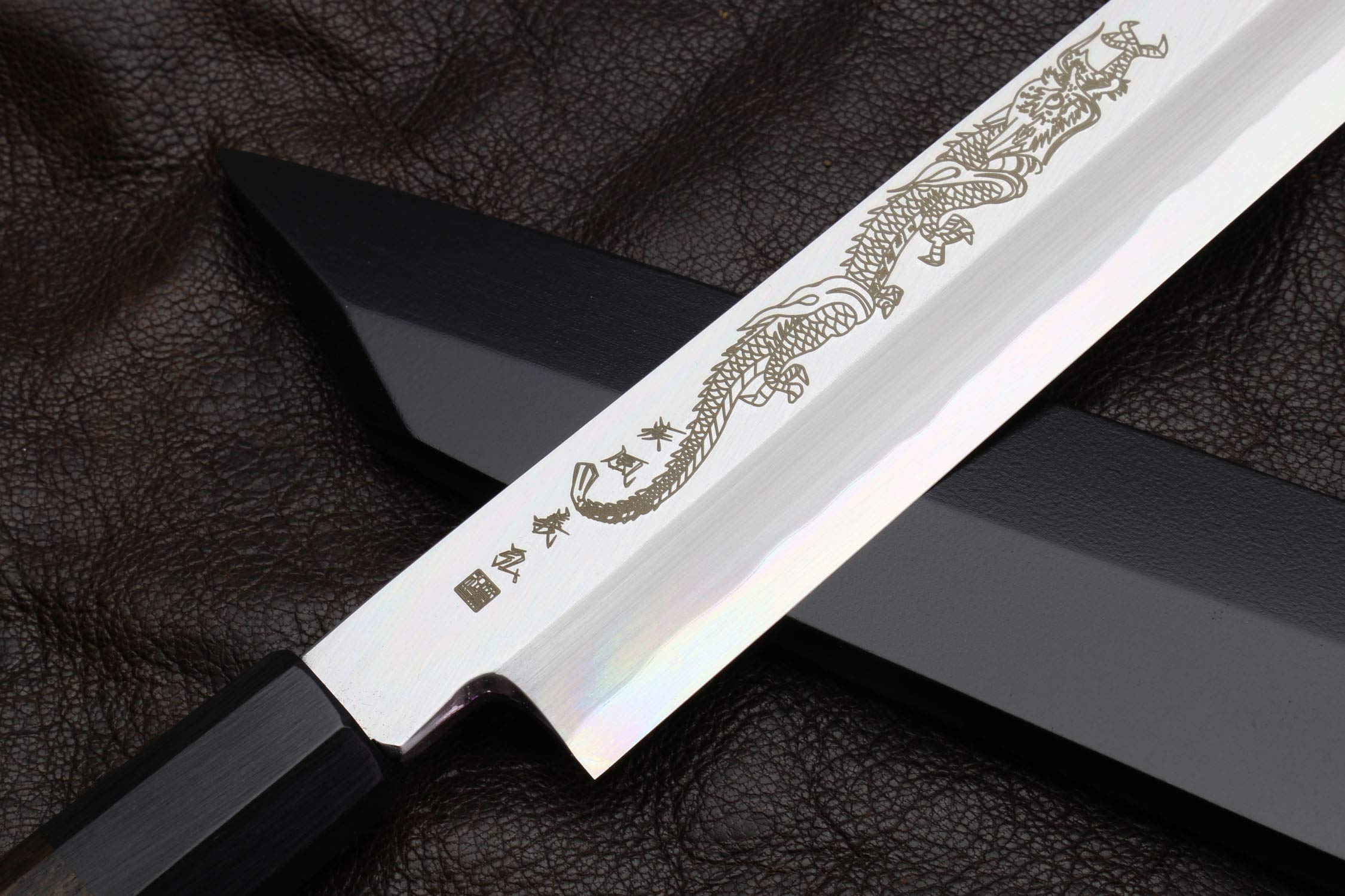 Amazon | 青波内吉弘 青刀 #1 柳切付 寿司刺身 和包丁 龍黒檀ハンドル