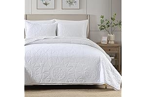 Elegant Serenity: HORIMOTE HOME Queen White Quilt