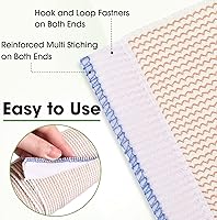 Vista 4 de 30 vendajes elásticos de compresión con cierre automático en ambos extremos, lavables, reutilizables, atléticas, elásticas, para deportes, piernas