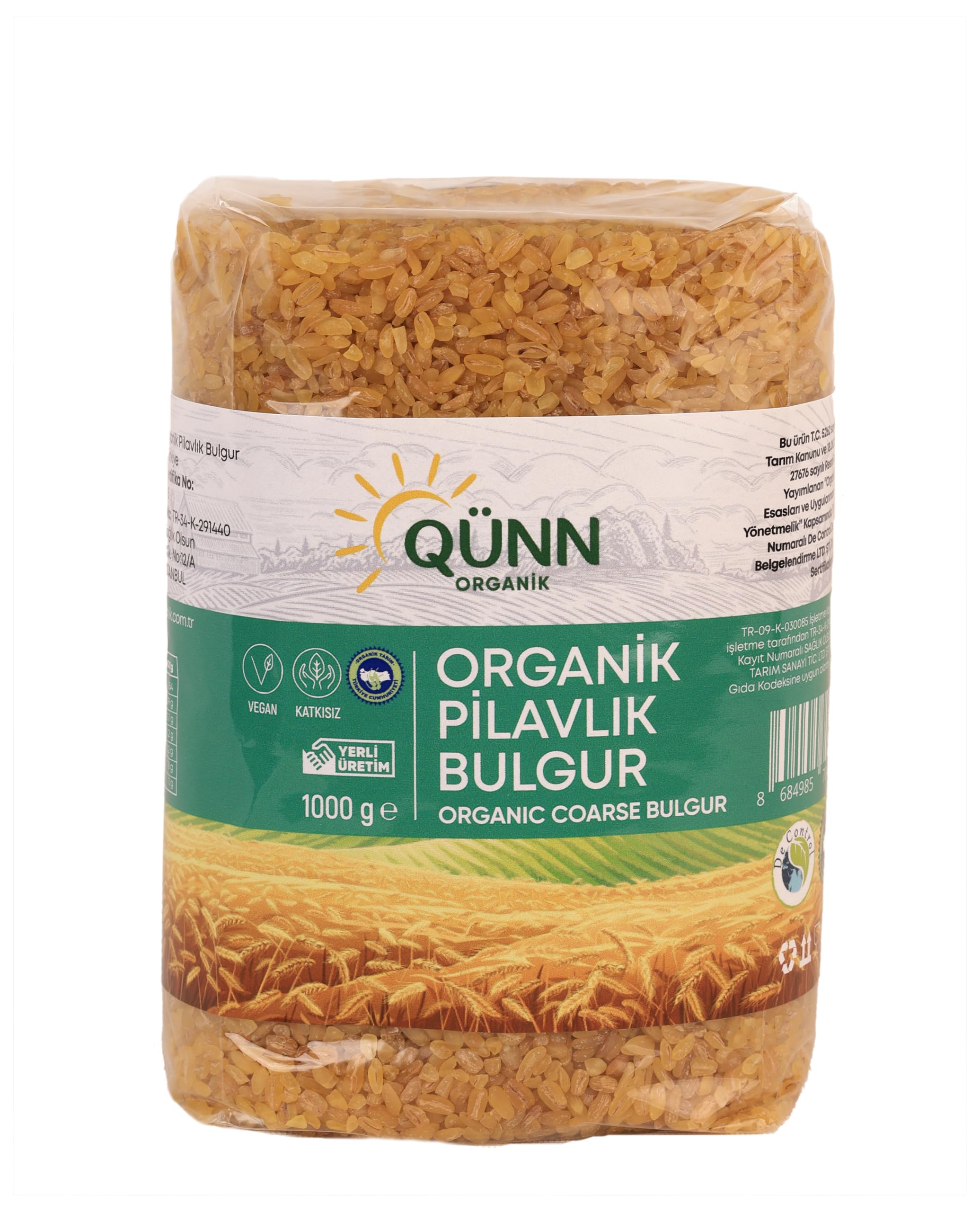 QÜNN Organik Pilavlık Bulgur