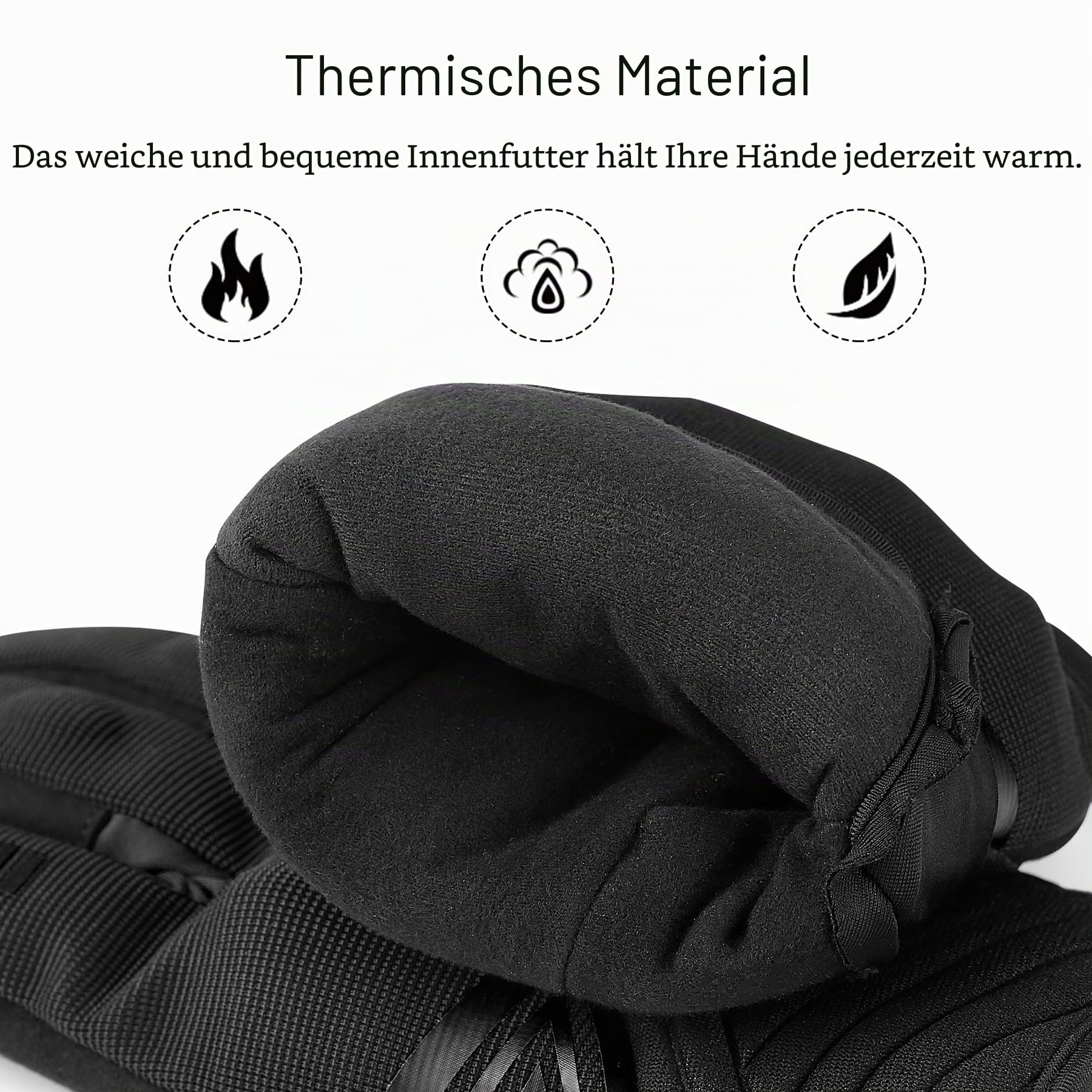 INBIKE Winter Motorradhandschuhe Wasserdicht Warm Winddicht mit Harter Schutz Motocross Motorrad Handschuhe Herren Damen IM902W