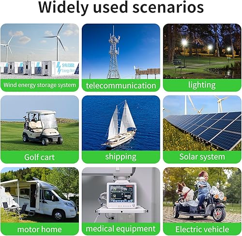 Miniatura 6 de HW Batería LiFePO4 de litio de 12 V 12 Ah, batería de litio recargable de 153.6 Wh, BMS incorporada, más de 6000 ciclos profundos, baja tasa de