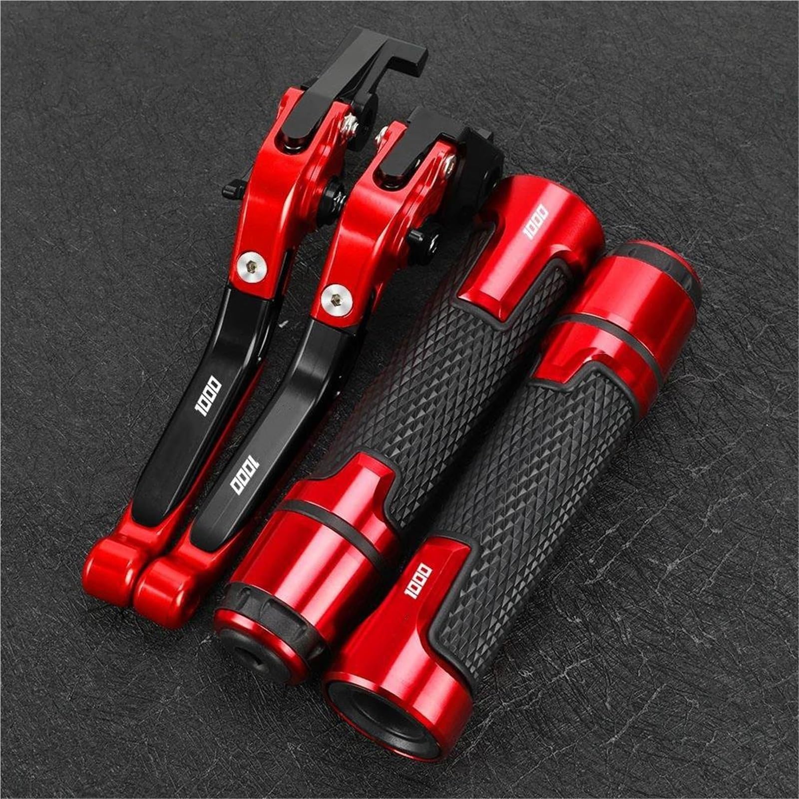 GQUIKGW Replace Motorcycle Folding Extendable Clutch Levers Brake Adjustable Handle for Aprilia for Futura RST1000 RST 1000 2001-2004(Red 2)