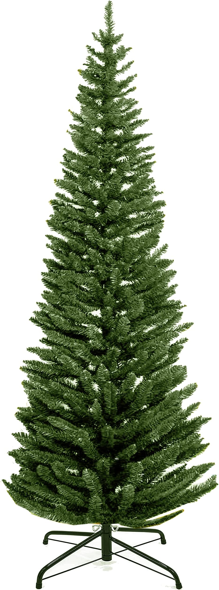 TrendMakers NEW PINE PENCIL/SLIM GREEN ARTIFICIAL CHRISTMAS TREE | 550 TIPS & METAL STAND | FREE STORAGE BAG | 5FT / 150CM / 1.5M