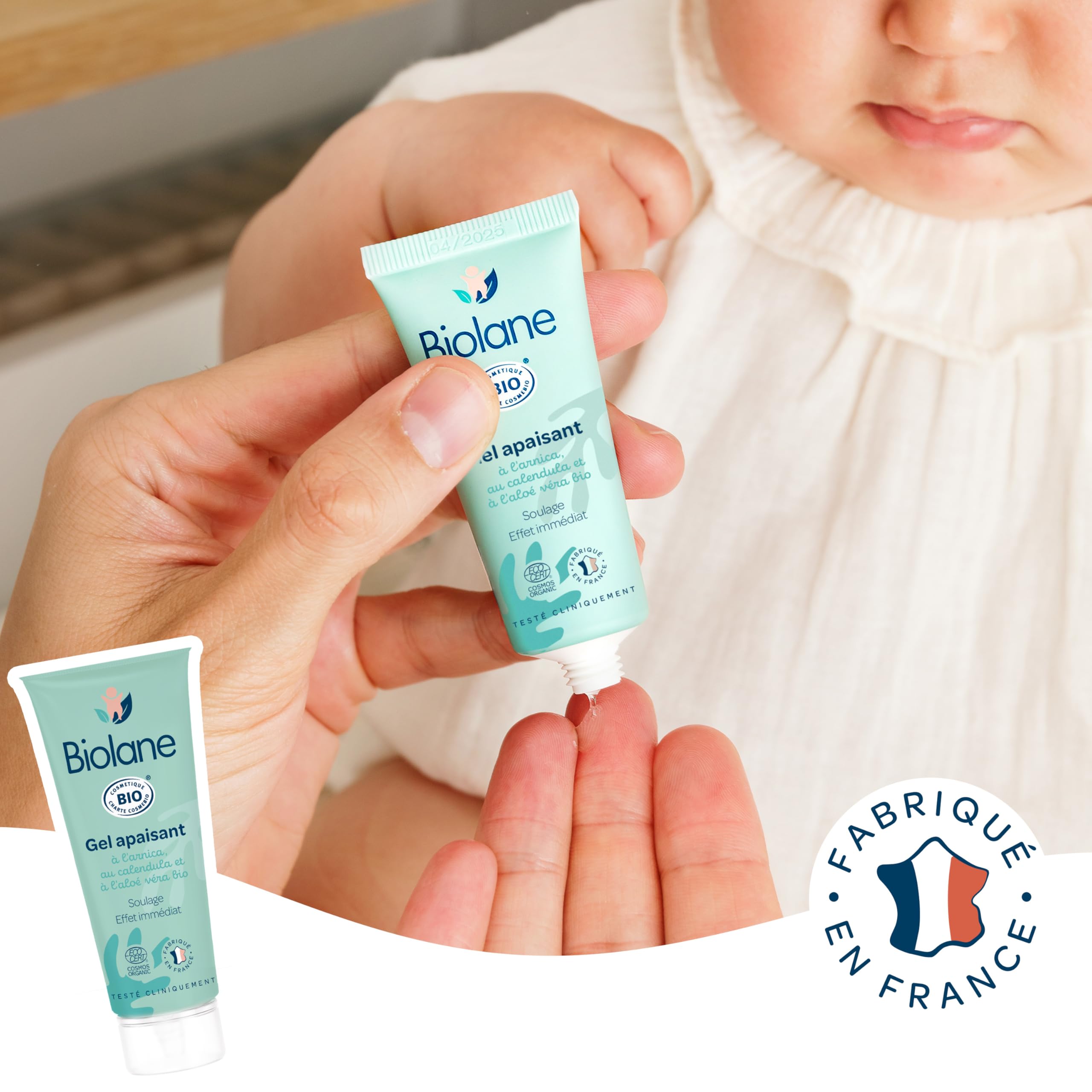 BIOLANE - Żel Arnica BIO - 20ml - Dziecko - Łagodzi i łagodzi ból i krwiaki - Efekt natychmiastowy - 99% pochodzenia naturalnego - Wyprodukowano we Francji