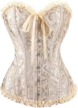 Demays Corset Tops for Women,Bustier Shapewear Lingerie,Lace