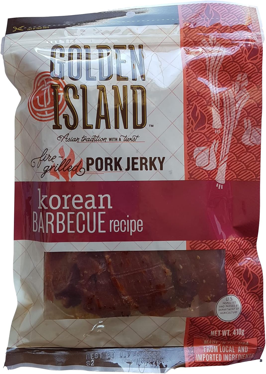 Golden Island Fire Grilled Pork Jerky Korean BBQ
