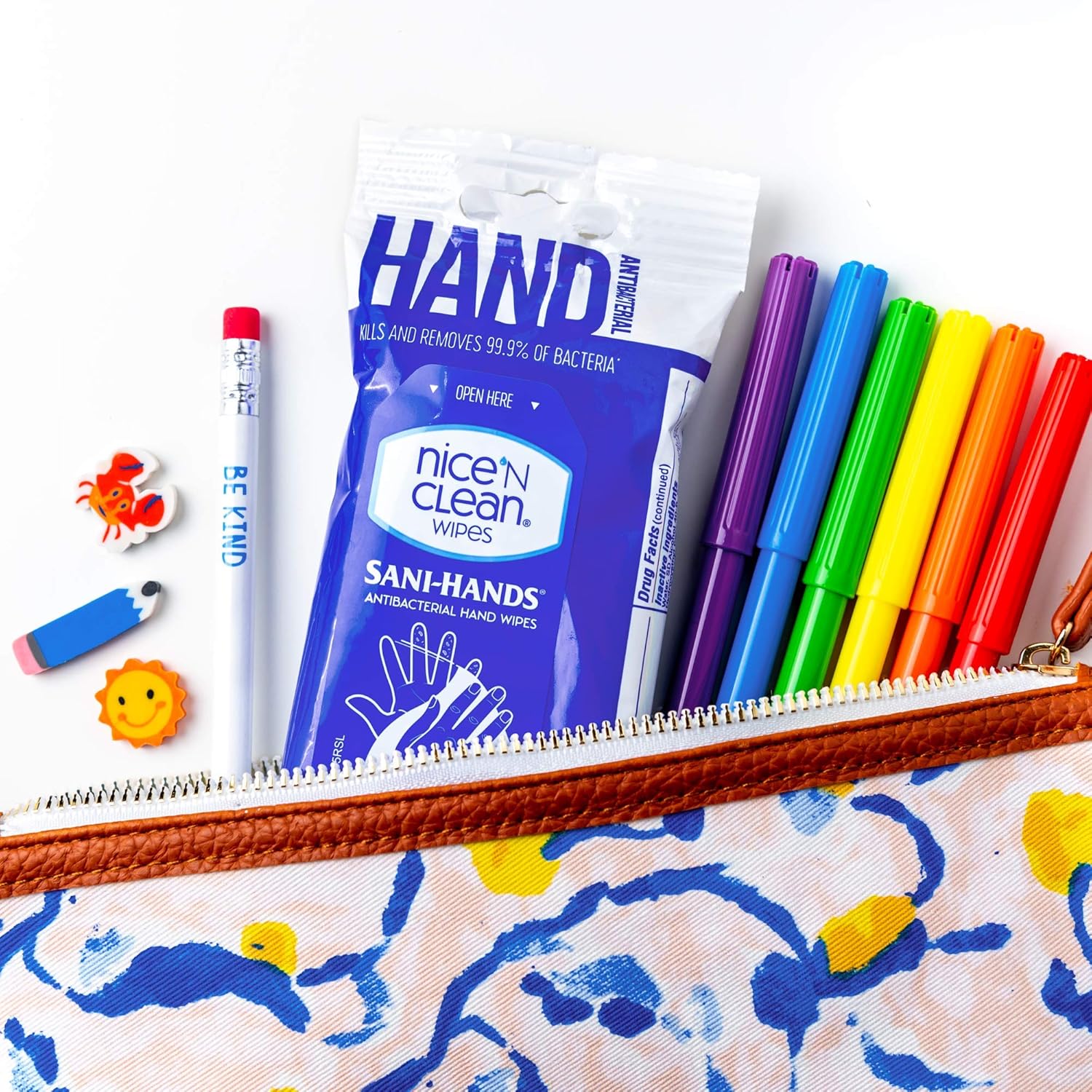 Nice 'N Clean Sensitive Skin Wet Hand Wipes Infused with Aloe & Vitamin E, Blue, 400 Count - Image 6