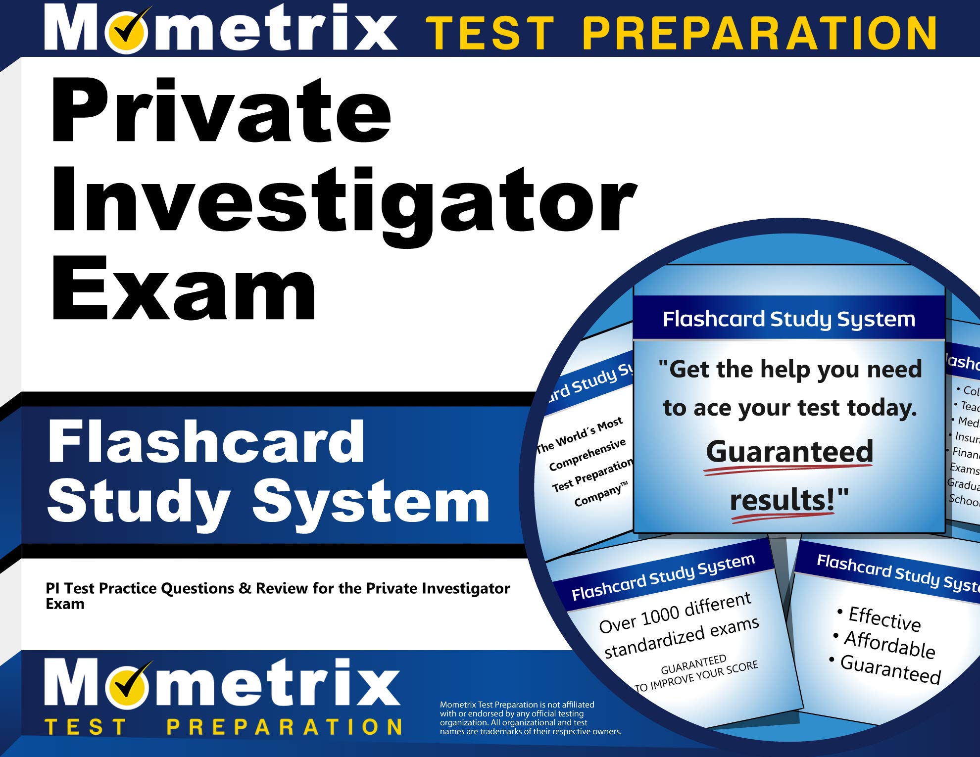 Private Investigator Exam Flashcard Study System: PI Test Practice Questions & Review for the Private Investigator Exam