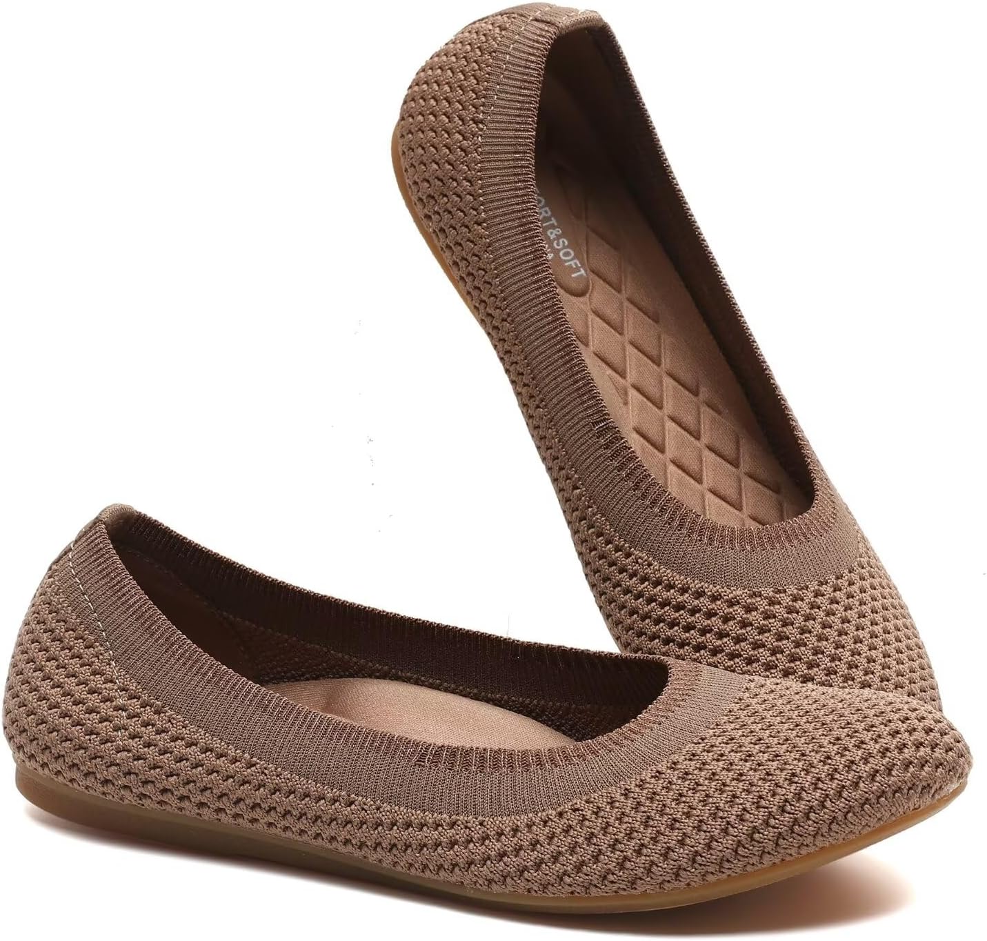 Women's Ballet Flats Classic Dressy Shoes Comfortable Foldable Walking Work Shoes with Arch Support - Image 3