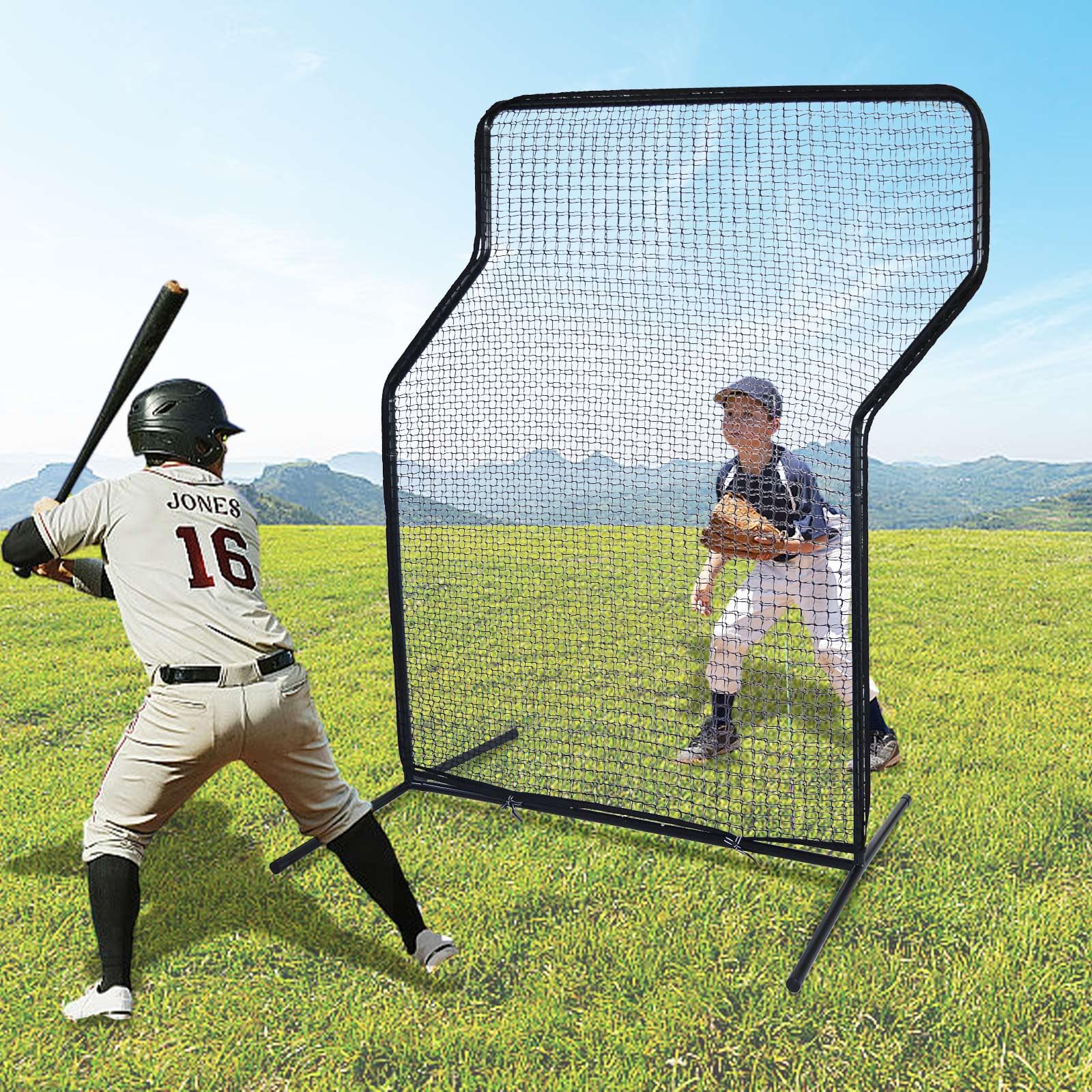 Filet écran De Protection Bownet Pour Baseball/softball - Orange - Pitching Screen (I Only)