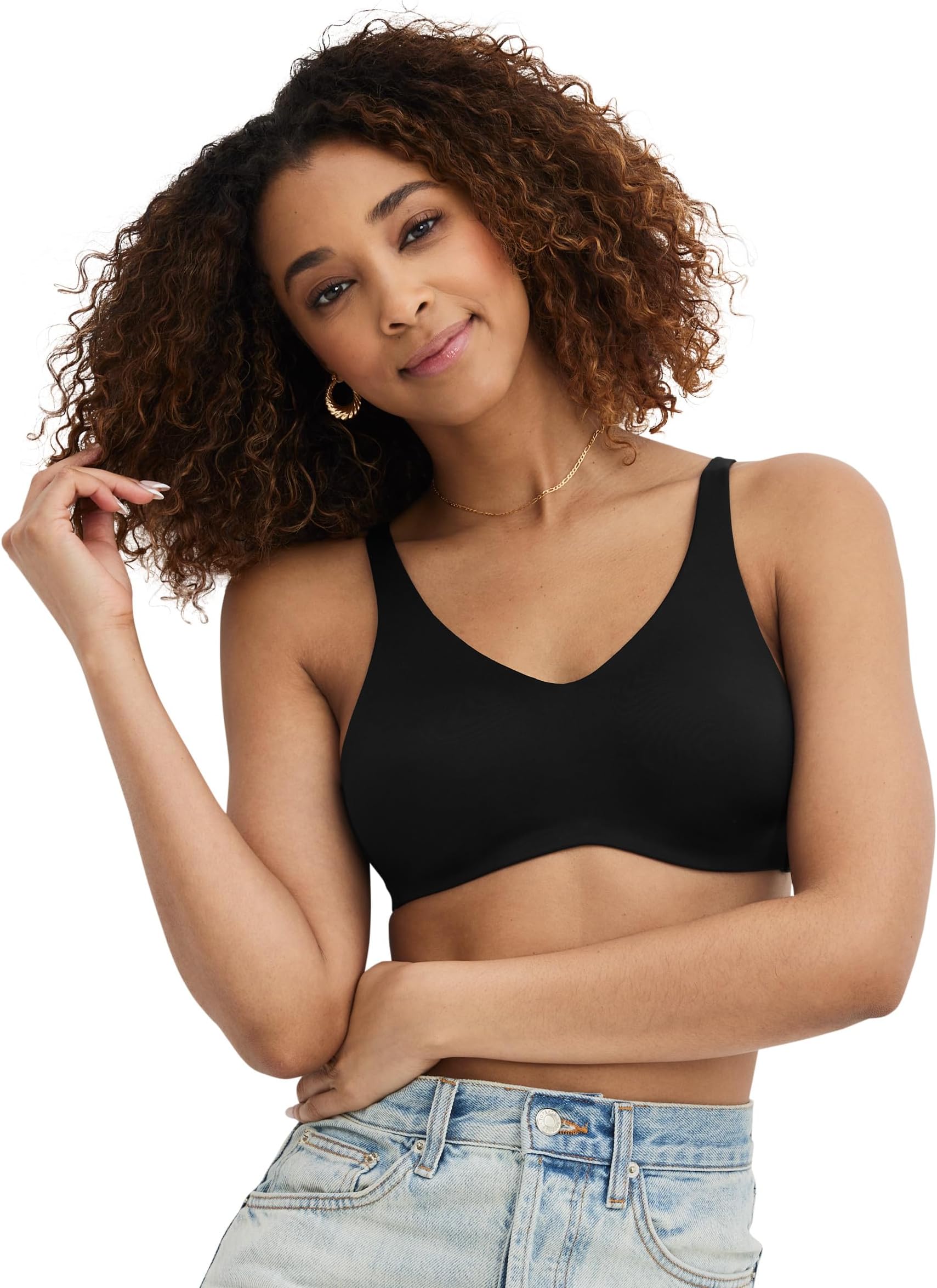 Jockey Women's Bra Smooth & Sleek Microfiber Full Coverage Wirefree Unlined T-Shirt Bra