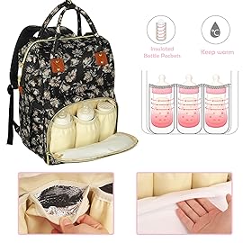 Femuar Diaper Bag Backpack Multifunction Maternity Diaper Bag for Baby Girls & Boys Large Capacity Travel Nappy Bags