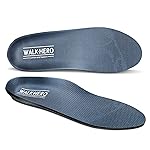 Walkhero Plantar Fasciitis Pain Relief Insoles High Arch Support Orthotic Shoes Inserts, Relieve Flat Feet and Foot Fatigue (Mens 15-15 1/2, Gray)