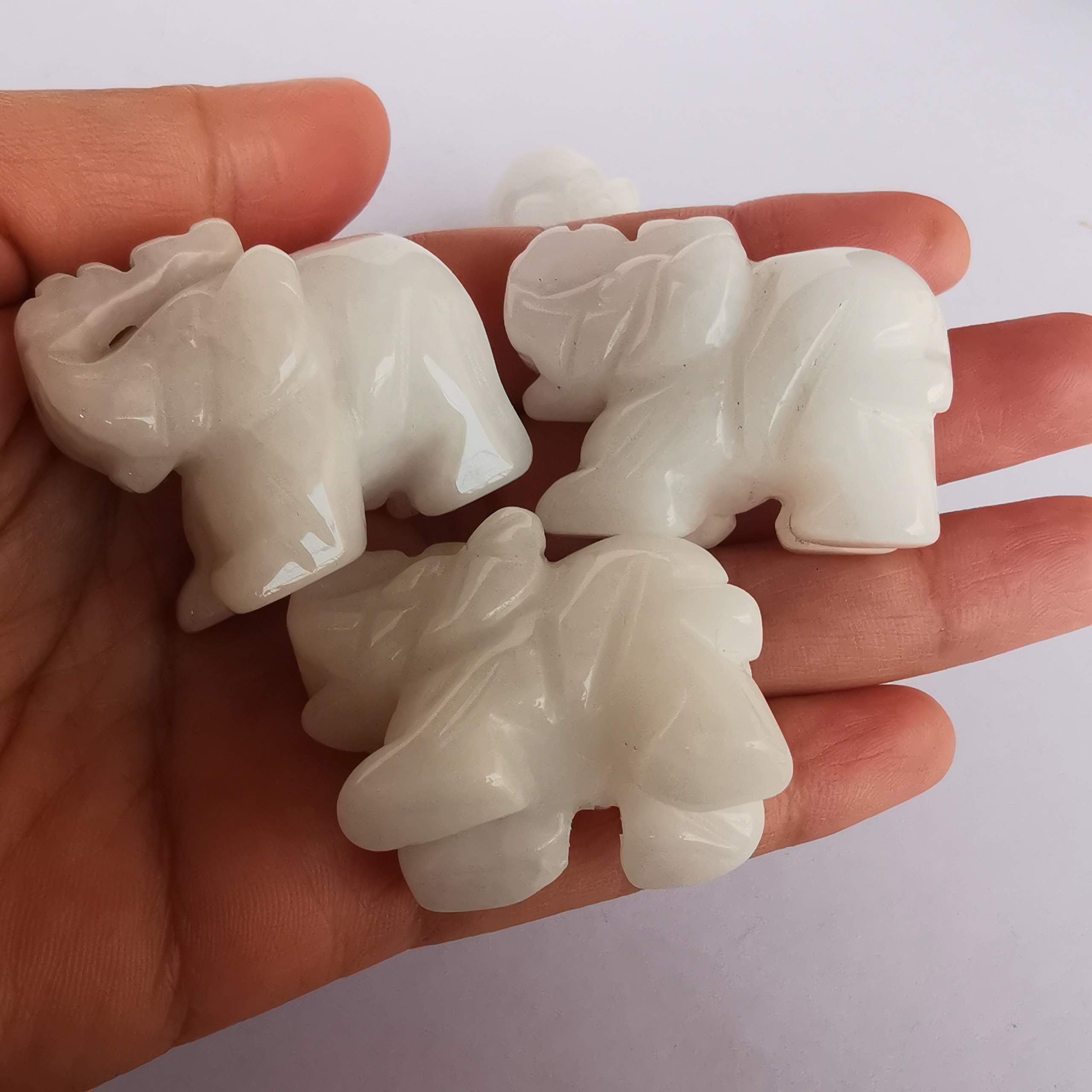 Statue De Loup Assis En Pierre Précieuse Sculptée à La Main 2 Pouces De Méditation Aura Feng