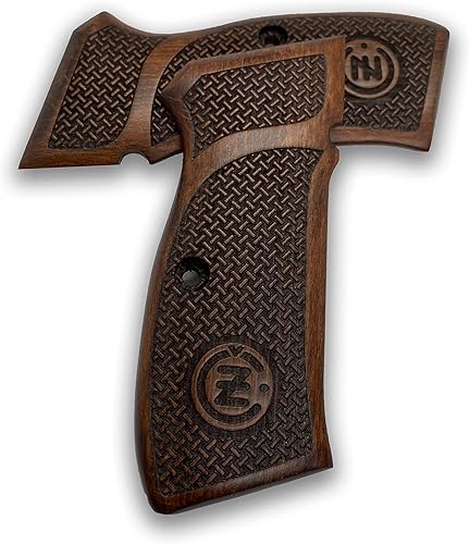 Miniatura 3 de CZ-75 - Empuñadura de pistola hecha a mano de madera de nogal Ars.055 (clásica 2)