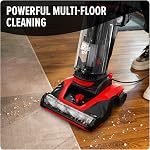Dirt Devil Multi-Surface Extended Reach+ Bagless Upright Vacuum Cleaner Machine, for Carpet and Hard Floor, Height Adjustment, Powerful Suction with Versatile Tools, Lightweight, UD76300V, Red