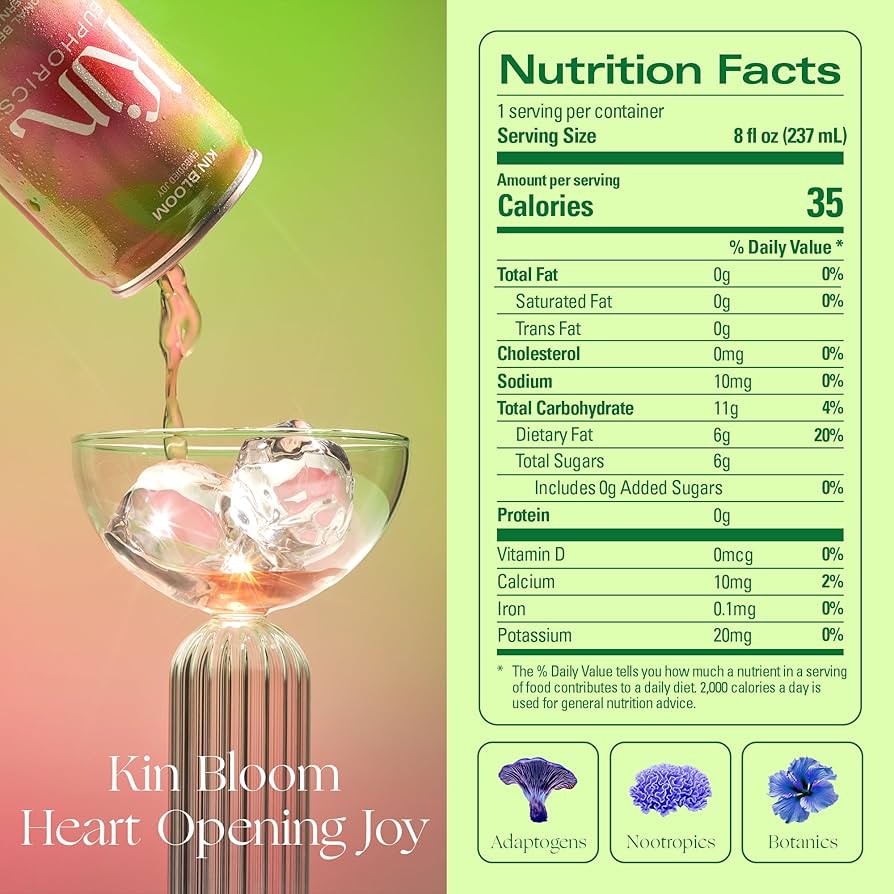 Amazon.com : Kin Euphorics Kin Bloom Non-Alcoholic Functional