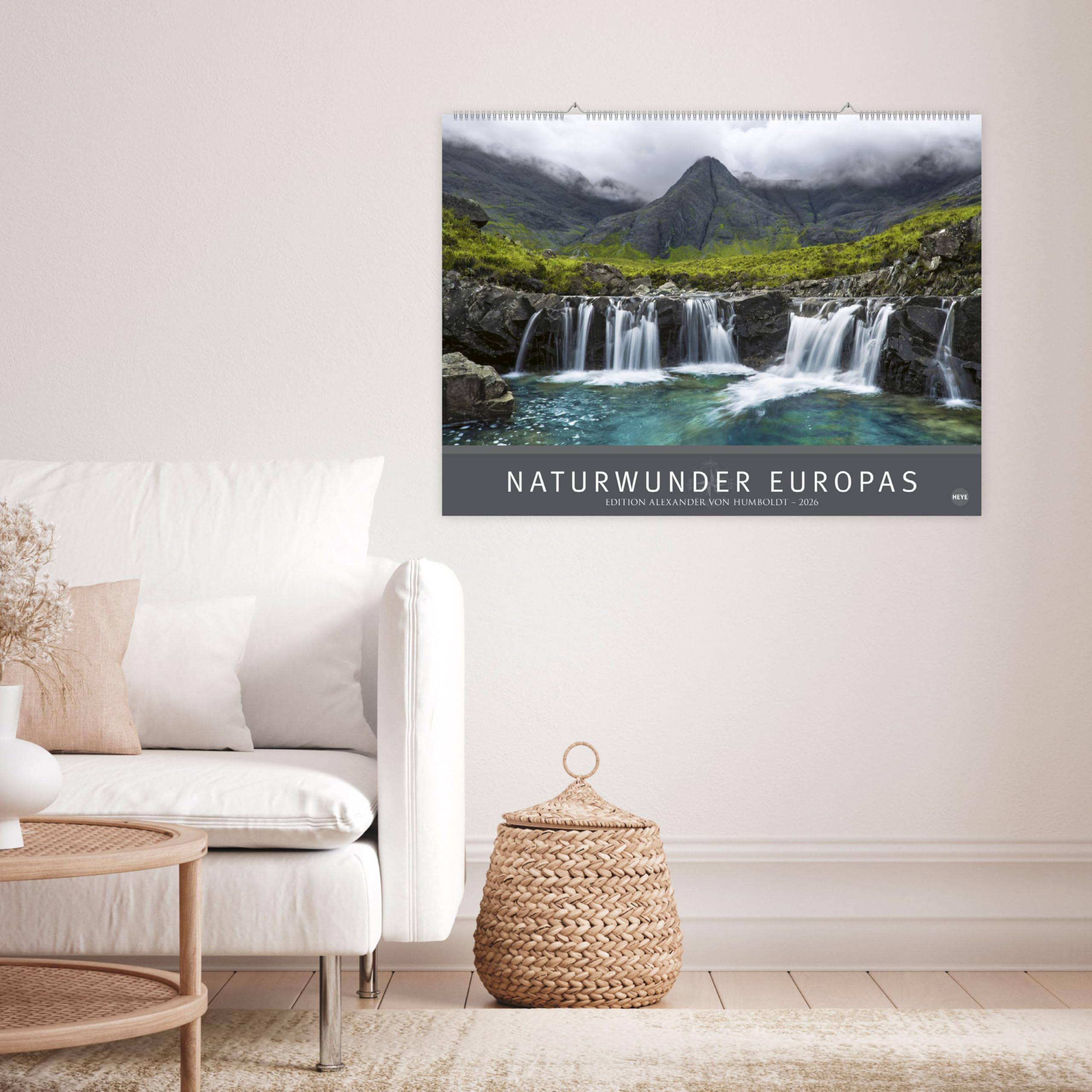 AvH Naturwunder Europas 2026: Traumhafte Landschaften und die Schönheit der Wildnis in einem großen Wandkalender 2026. Querformat 78 x 58 cm (Edition Alexander von Humboldt Kalender Heye)