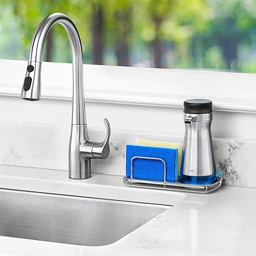 Vista 7 de OXO Good Grips organizador de fregadero de acero inoxidable