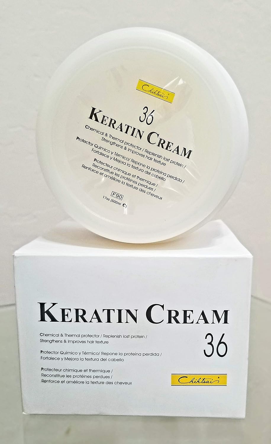 Chihtsai No.36 Keratin Cream (17oz/500ml) – Chemical & Thermal protector / Replenish lost protein/ Strengthens & Improves hair texture