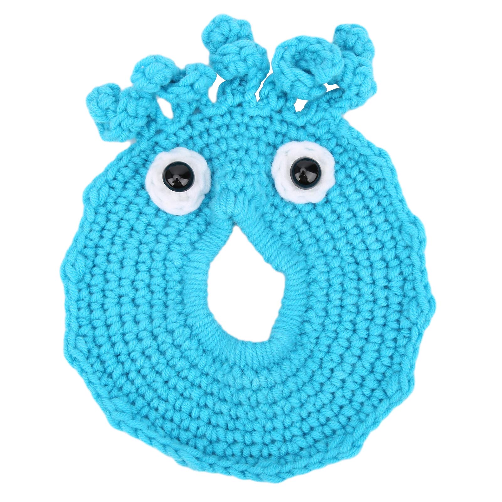 Shutter Huggers, Hand Knitted Camera Lens Decorative Ring Camera Prop for Newborn Photo(Blue)