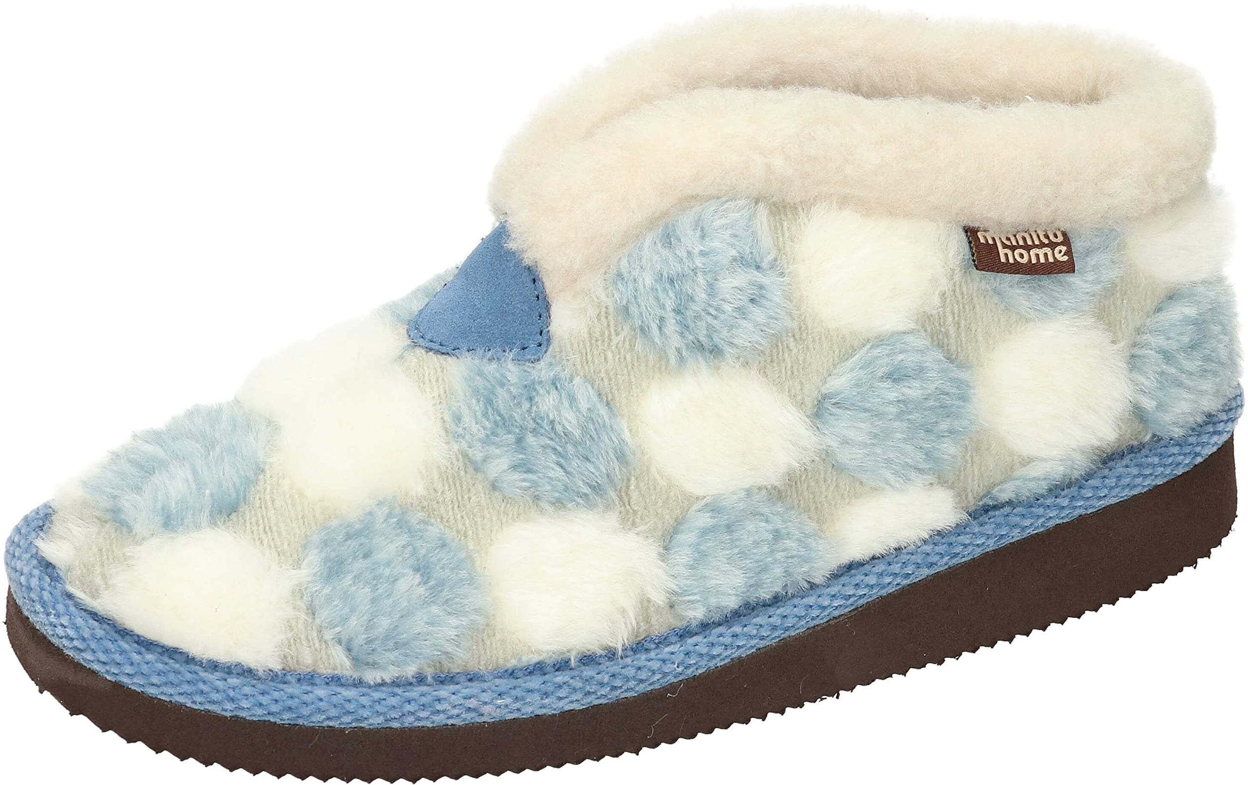 Manitu Women's Home Slippers, lightblue, 4.5 UK