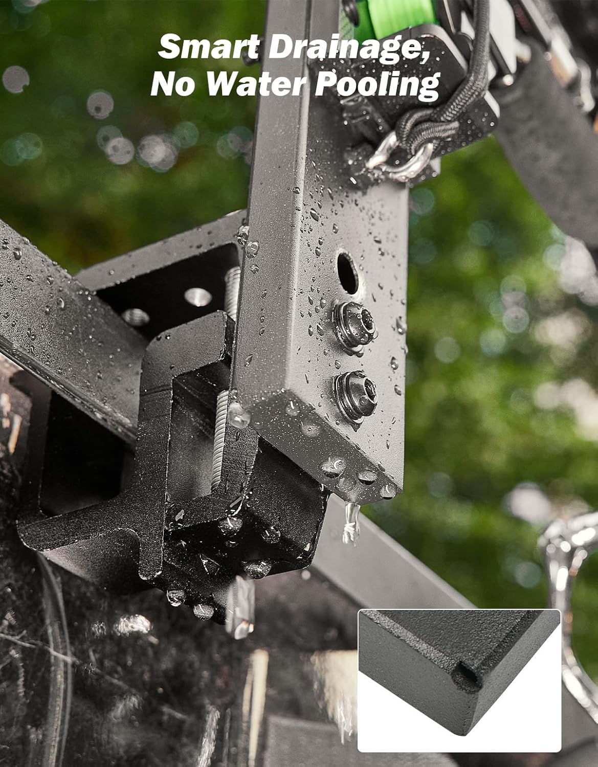 JOYTUTUS Truck Bed Fishing Rod Holder | 6-Rod Capacity | Secure Clamp-On Design | Fits Truck Bed & Boats | Horizontally or Vertically Place