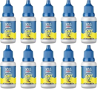 Herbal Ant Gel Pack of 10 | 10 Min Max Bait Formula | Powerful Organic Repellent & Cleaner | Removes Red,Black Ant, Antox Pests | Natural Dawa Protector for Home & Kitchen