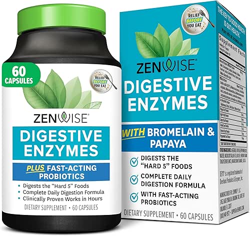 Zenwise Health Digestive Enzymes with Bromelain & Papaya - Multi