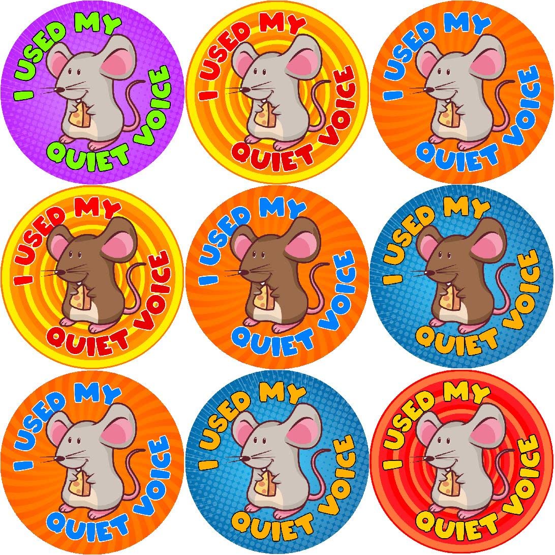 Sticker Stocker 144 As Quiet As A Mouse 30Mm Glossy Reward Stickers