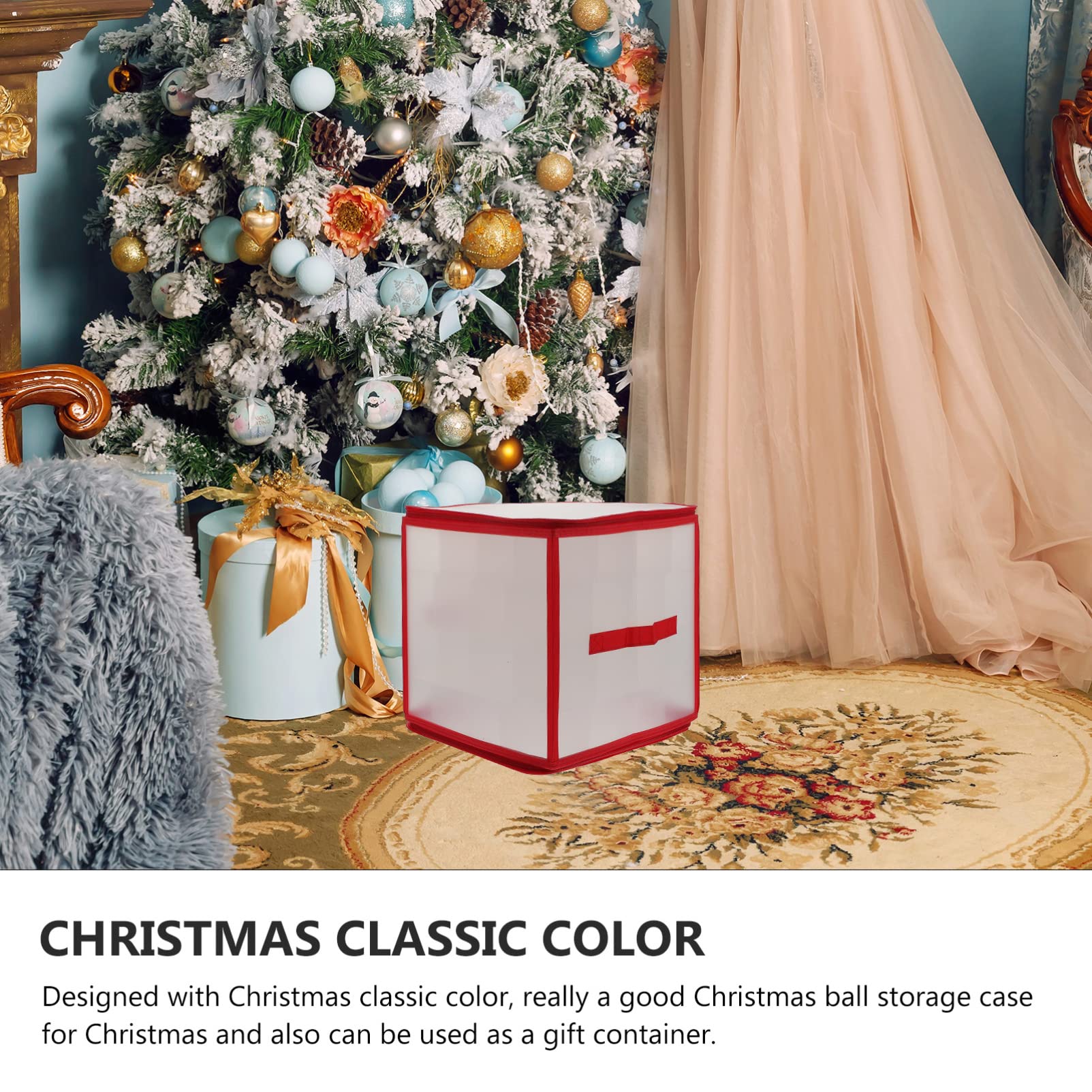 2sätze Große Kapazität Weihnachtskugeln Aufbewahrungsbox Dekorativer Holder Für Zuhause Praktische Sortierlösung Für Christbaumschmuck Und Andere Utensilien