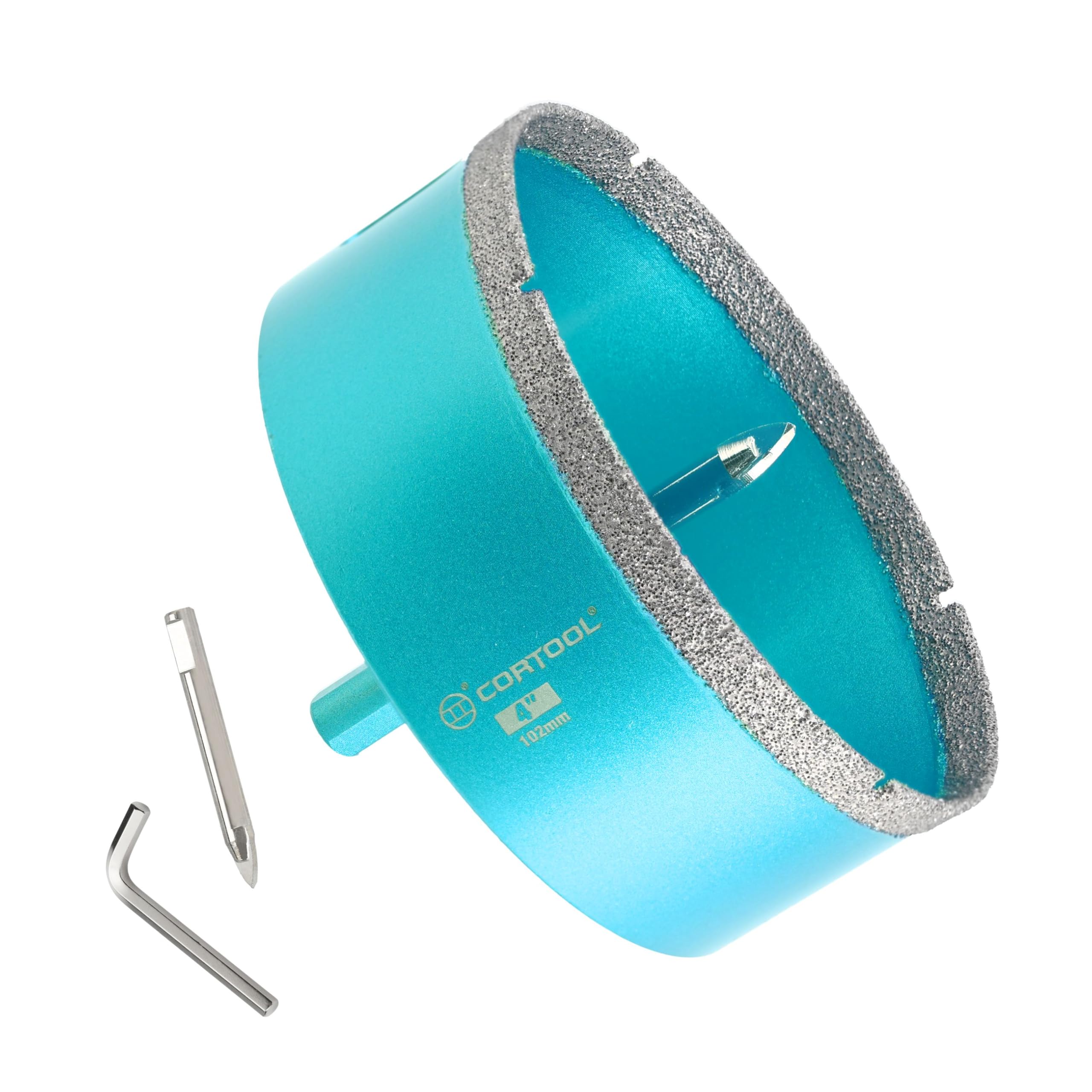 4" Diamond Hole Saw - Cuts Tile, Stone & More -1