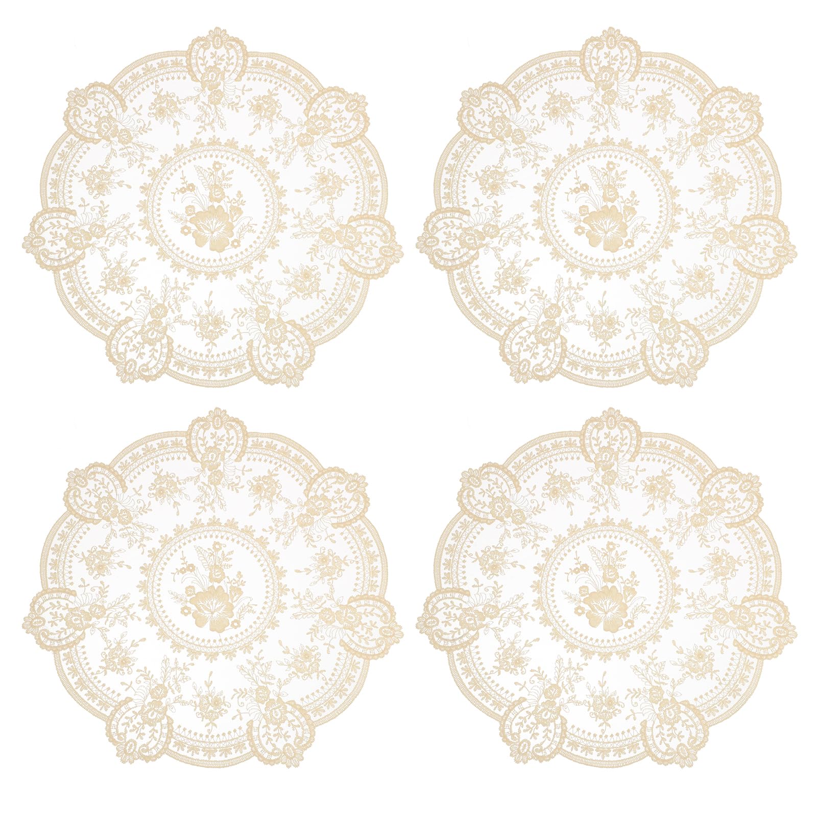 Napperons de table en dentelle brodée de haute qualité style rétro