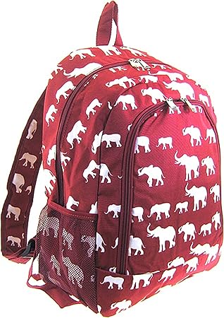 elephant print backpack