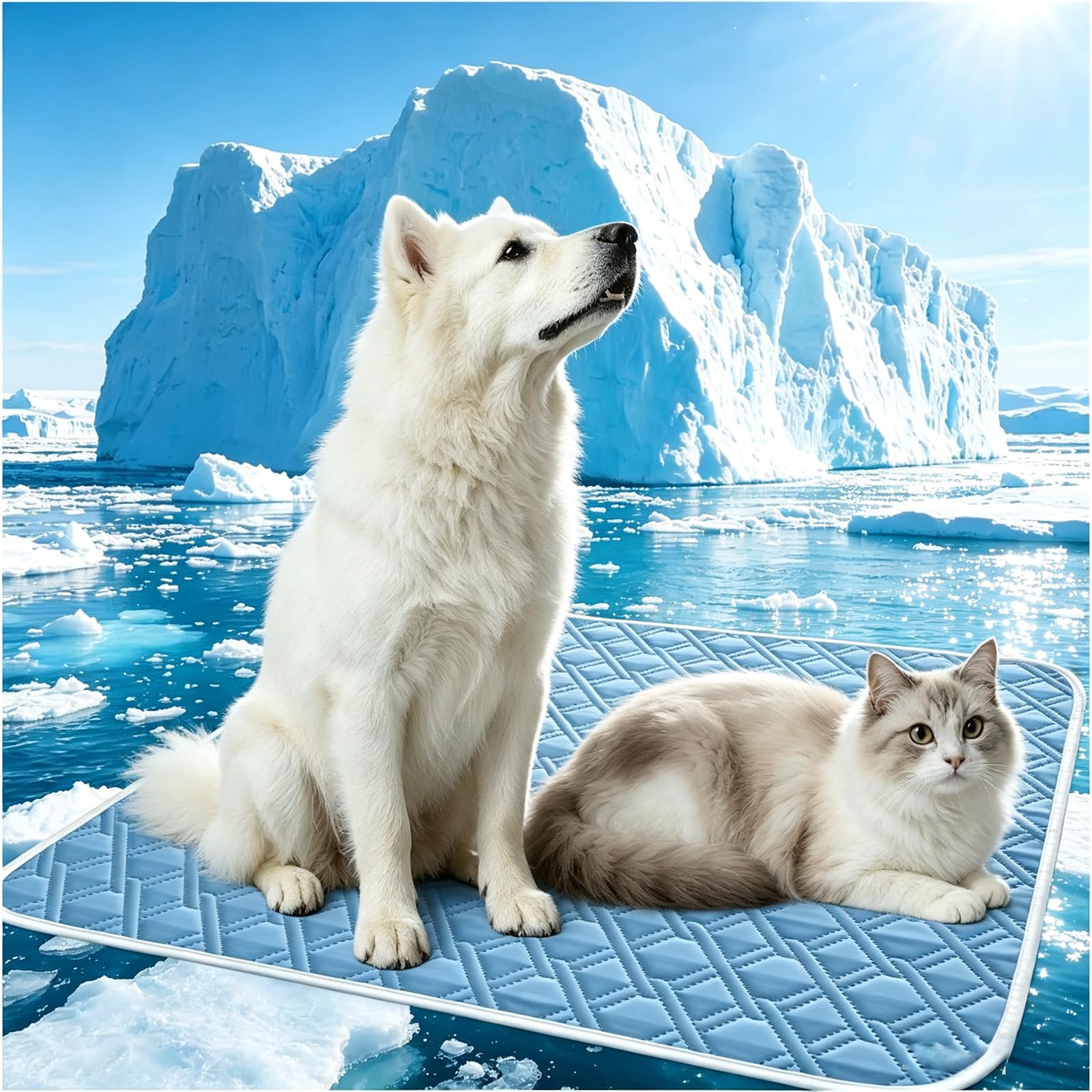 Cooling Mat for Dogs and Cats,Dog Cooling Mat,Pet Cooling Mat,Washable Cooling Blanket for Dogs,Keep Pets Cool in Summer Indoor Outdoor，C：XL