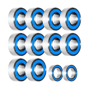 for Tamiya Blackfoot, Monster Beetle, Fast Attack Bearings Kit 12 Pcs