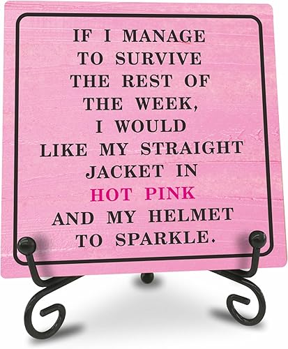 Decoración de oficina rosa si me las arreglo para sobrevivir esta semana, me gustaría que mi chaqueta recta estuviera en rosa intenso y mi casco