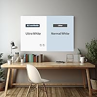 Vista 7 de J&J worldwide Glass Whiteboard Yearly Calendar - 35" X 47" Large Wall Whitrboard - White Board Dry Erase Planner for Wall Home, School, Office