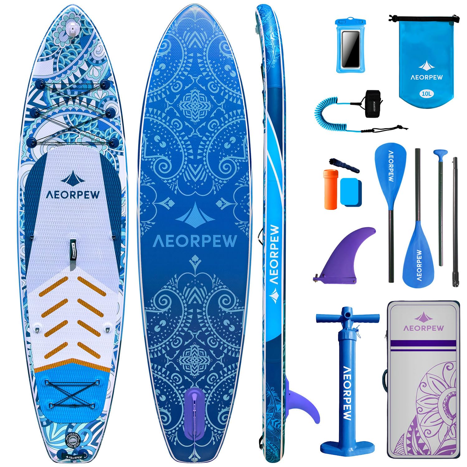 Amazon | AEORPEW 幅34インチ 空気注入式パドルボード 女性用