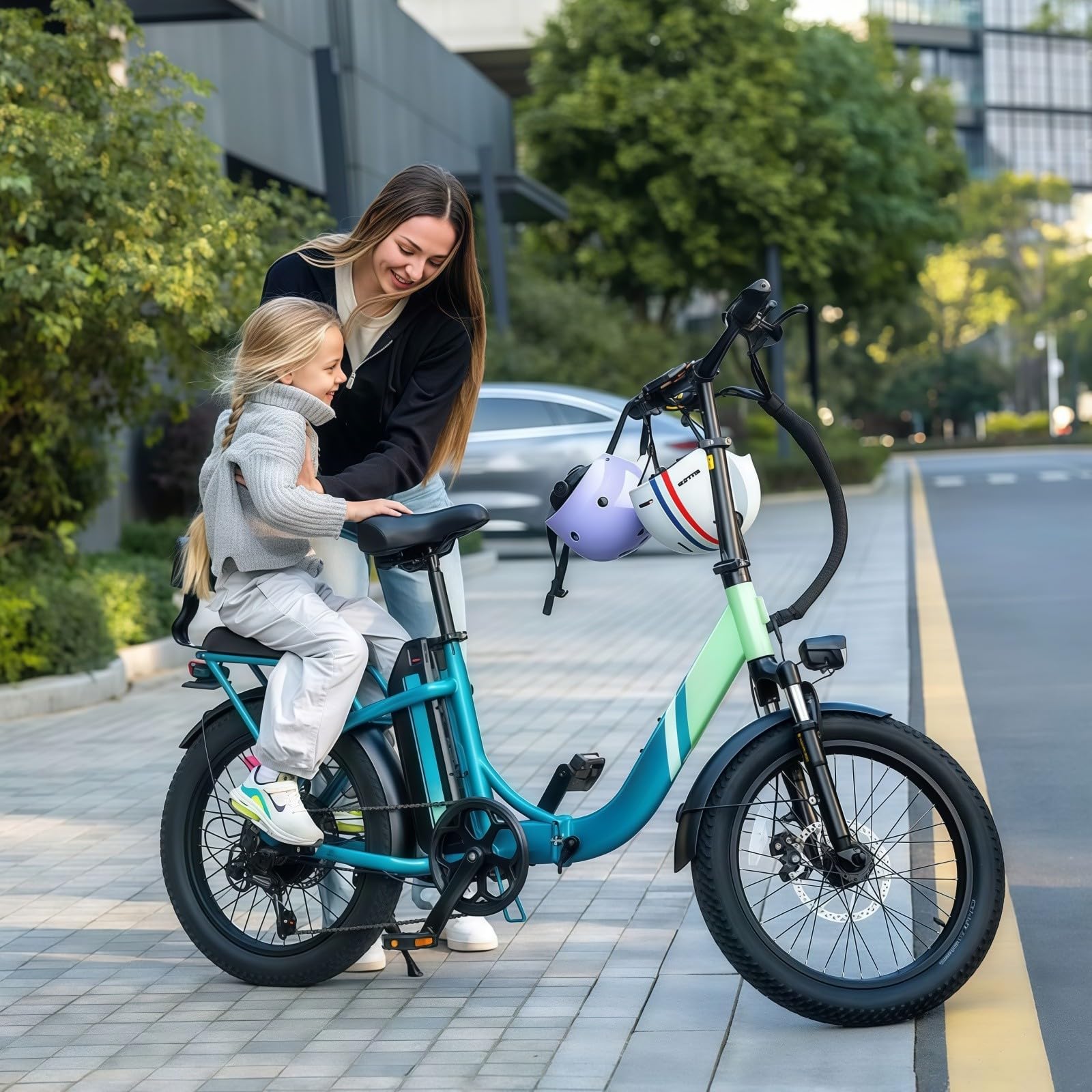 Vélo Électrique À Gros Pneus 20 Pouces,Vélo Électrique Pliable, Moteur sans Balais 250 W, Batterie Amovible 48 V15 Ah, Dérailleur 7 Vitesses, pour Hommes Et Femmes. Black