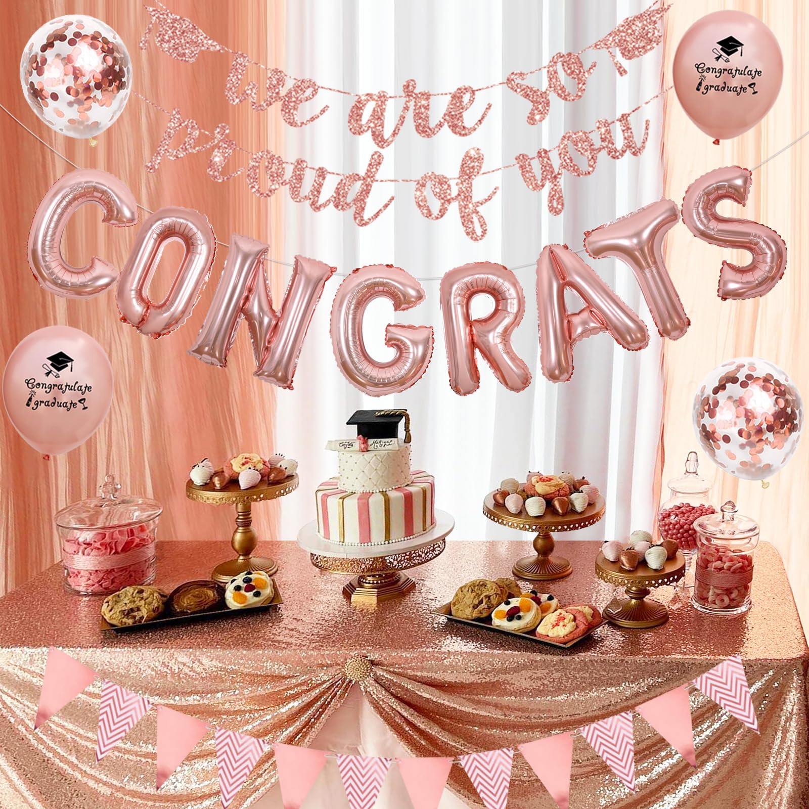 Rose Gold Graduation Party Blush And Gold Outdoor Graduation Party