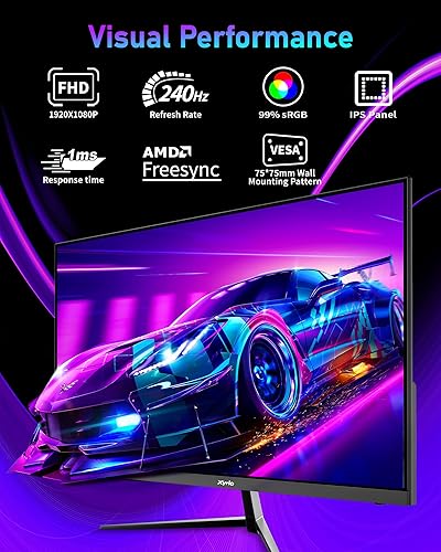 Miniatura 2 de Monitor para juegos, monitor de computadora de 23.8 pulgadas, monitor de juegos FHD (1920 x 1080) 240 Hz, monitores de PC AMD FreeSync  Pantalla de