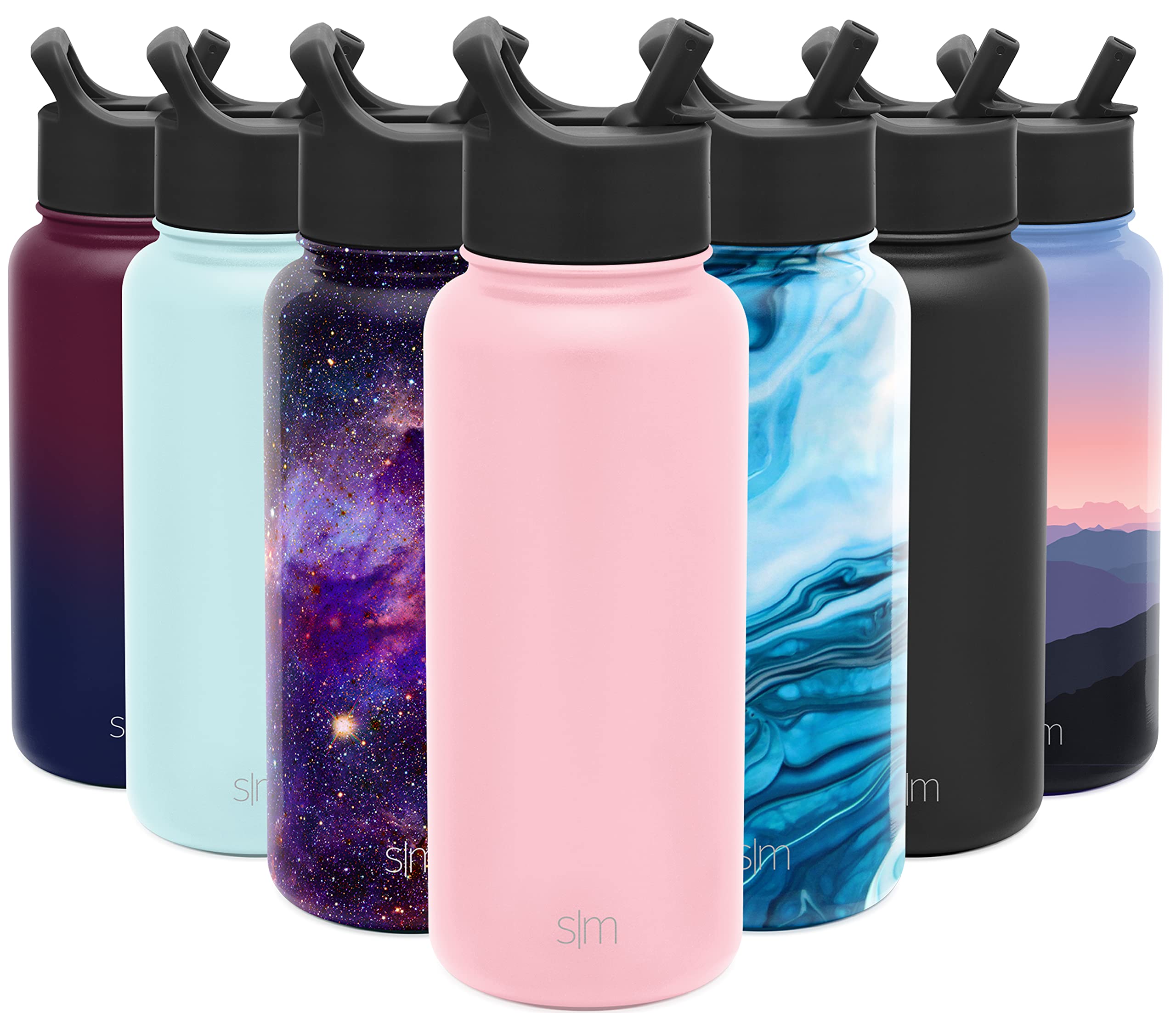 Simple Modern Insulated Water Bottle with Straw Lid 1 Liter Reusable W | amzdealz